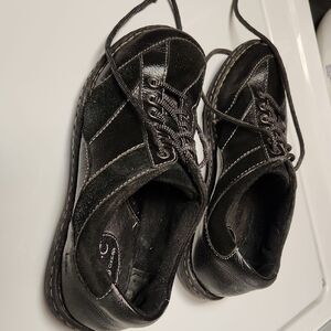 Black Leather lace up Shoes